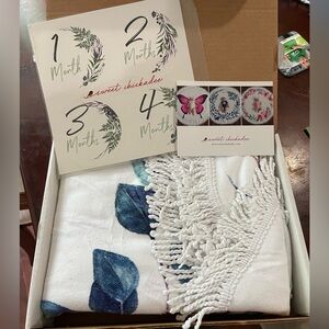 Baby Milestone Blanket and Monthly Stickers